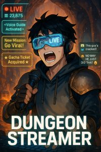 Cover of Among the Dungeon Streamers, for Some Reason I’m the Only One Who Gets Subscribers(?) [Dungeon Streamer]